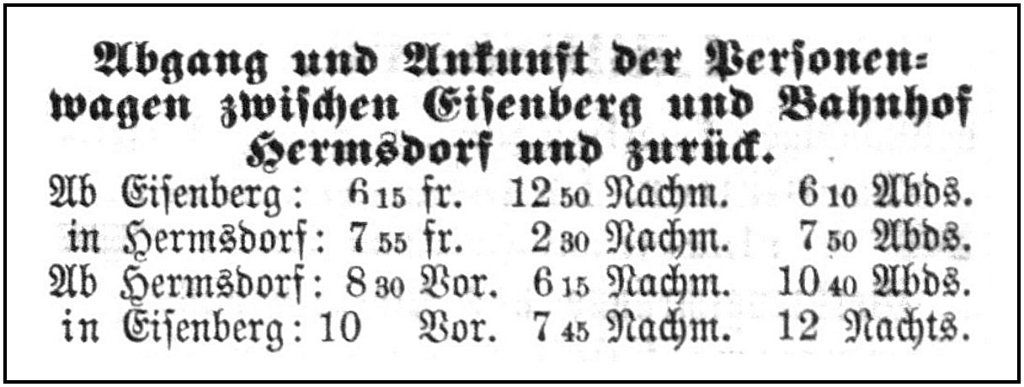 1881-11-23 Hdf Fahrplan Personenwagen